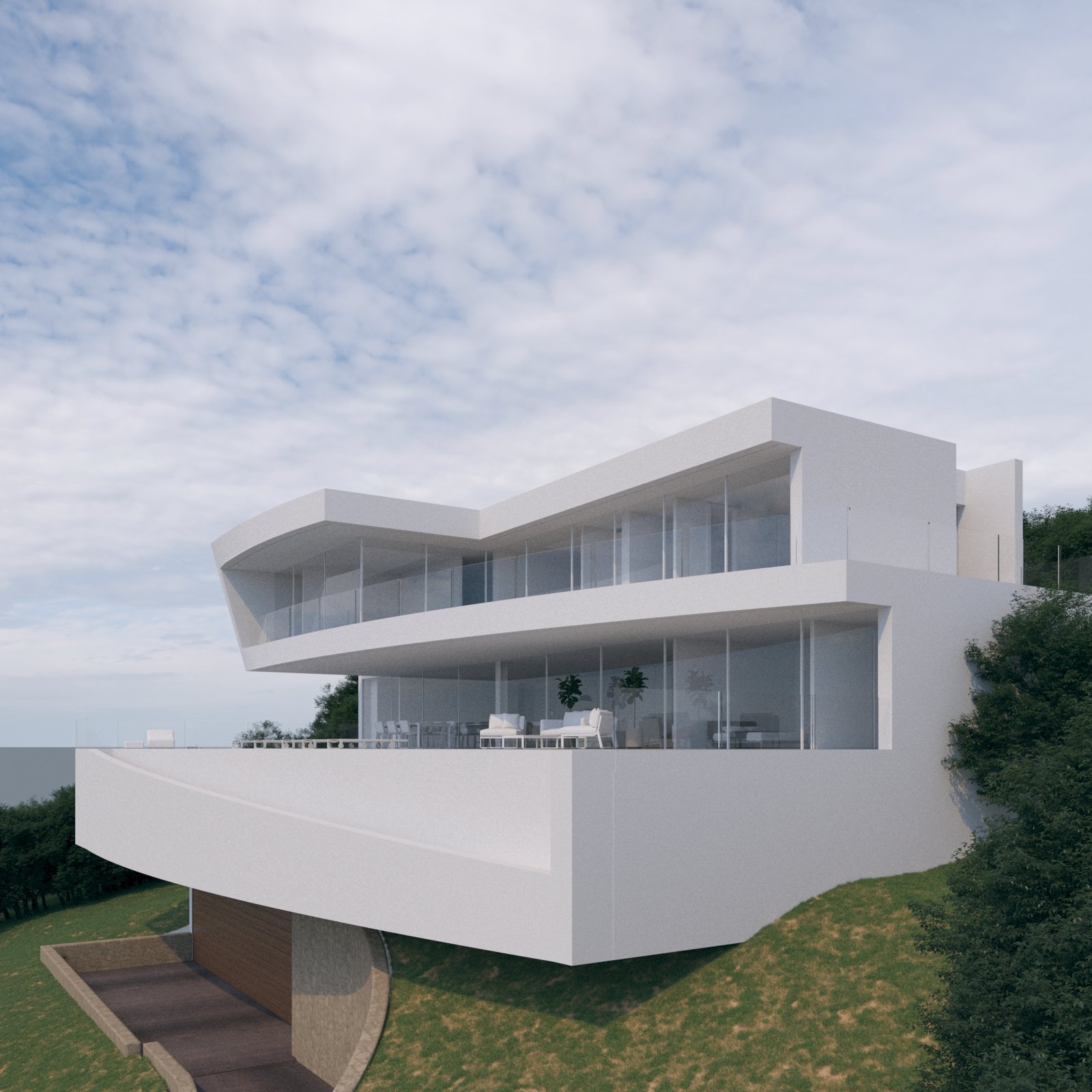 Villa de nueva construcción de 4 o 5 dormitorios en Moraira