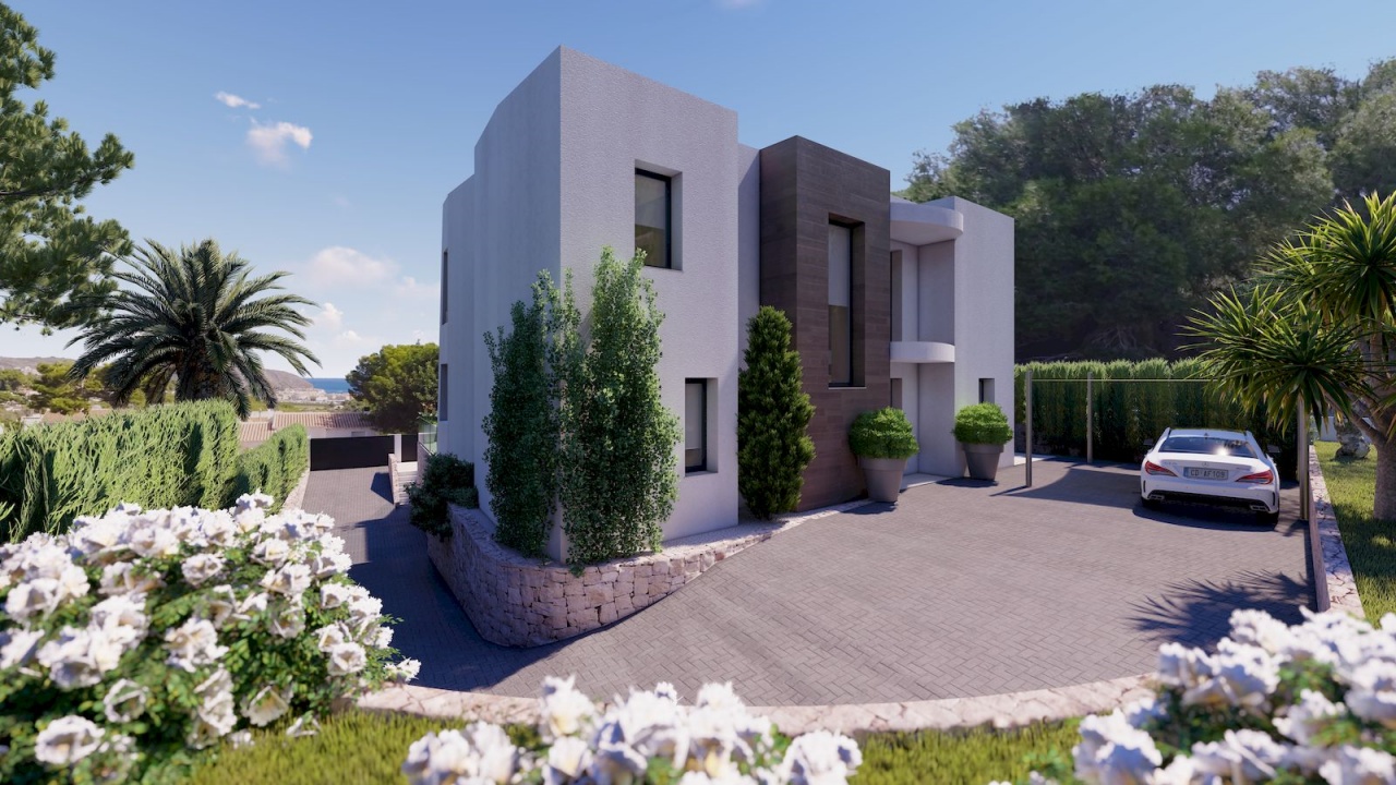 Villa a estrenar de 4 dormitorios y 4 baños en venta en Moraira