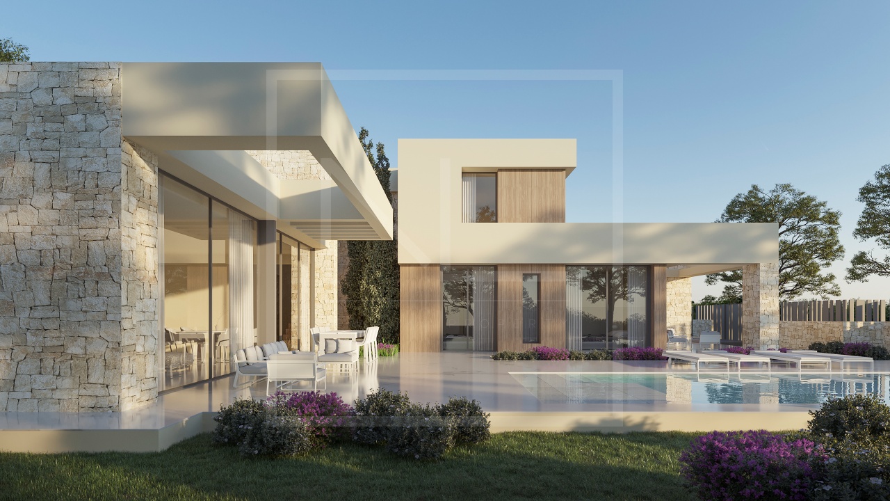 3 Schlafzimmer 4 Badezimmer Freistehende Villa Projekt zum Verkauf in Javea